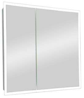 Зеркало-шкаф с подсветкой Continent Reflex МВК027 80см белый